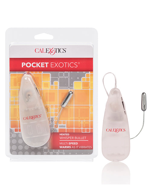 Pocket Exotics Pocket Exotics Heated Whisper Bullet - Silver