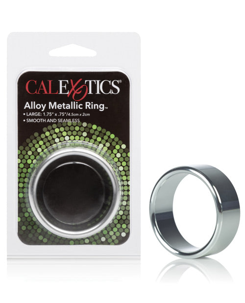 Rings! Alloy Metallic Ring - Large Silver