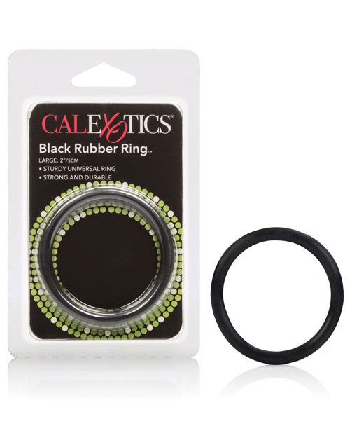 Rings! Black Rubber Ring - Large