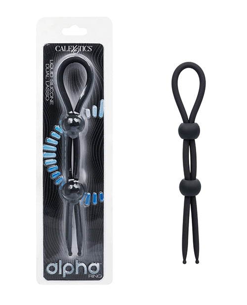 Alpha Alpha Liquid Silicone Dual Lasso - Black