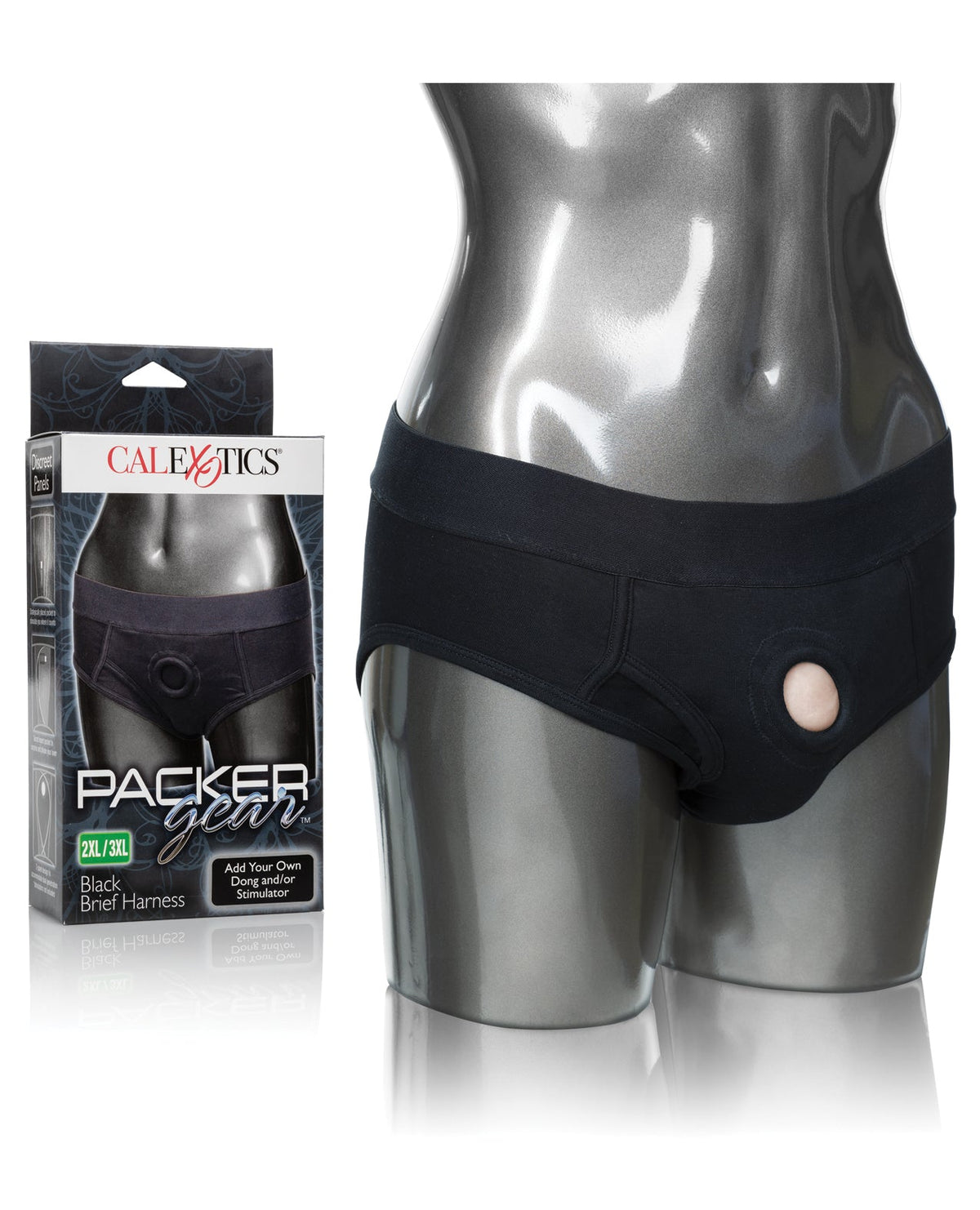 Packer Gear Packer Gear Brief Harness 2XL/3XL - Black