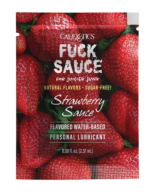 Fuck Sauce Fuck Sauce Flavored Water Based Personal Lubricant Sachet - .08 oz Strawberry