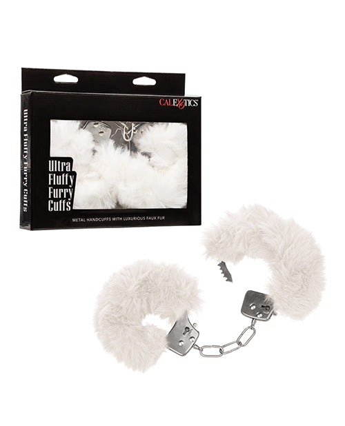 California Exotic Novelties Ultra Fluffy Furry Cuffs - White