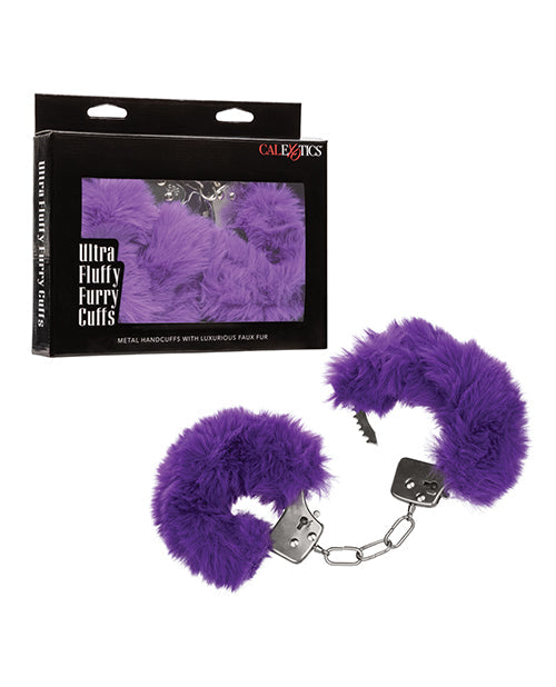 California Exotic Novelties Ultra Fluffy Furry Cuffs - Purple