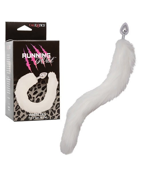 Running Wild Running Wild White Tail Metallic Anal Probe