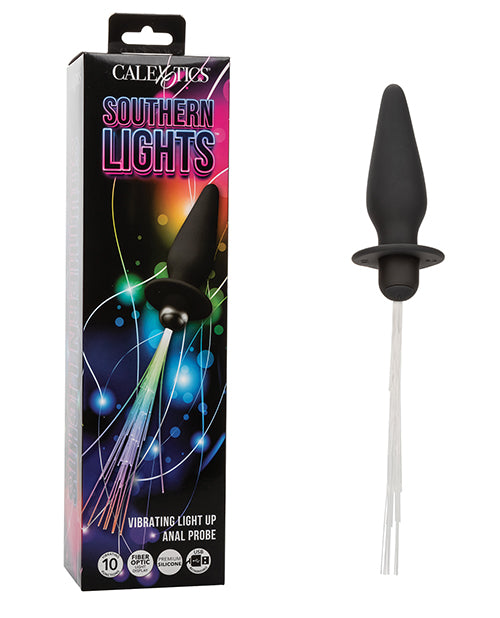 Southern Lights Southern Lights Rechargeable Vibrating Light Up Anal Probe - Black