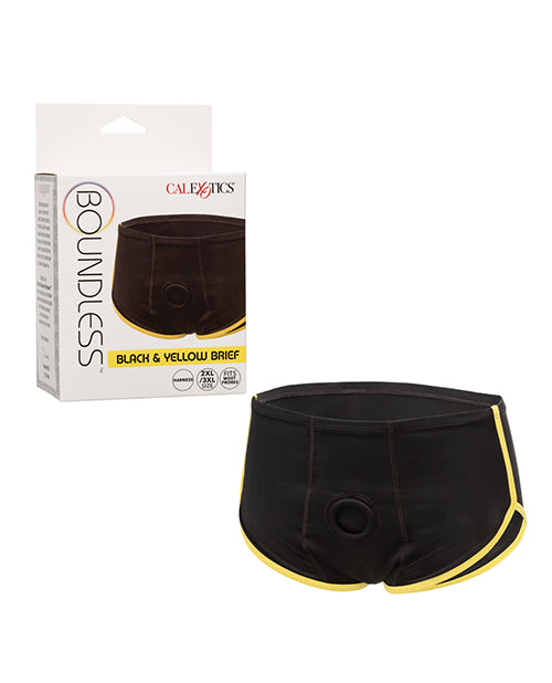 Boundless Boundless Boxer Brief - Black/Yellow 2XL/3XL
