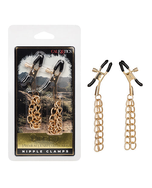 Ride 'Em Ride 'Em Premium Denim Collection Nipple Clamps