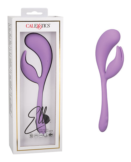 Elle Elle Liquid Silicone Dual Flicker - Purple