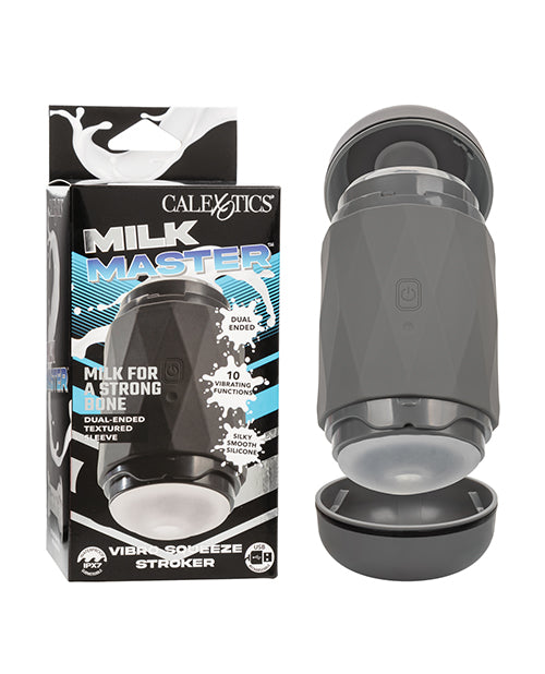 Milk Master Milk Master Vibro Squeeze Stroker - Black