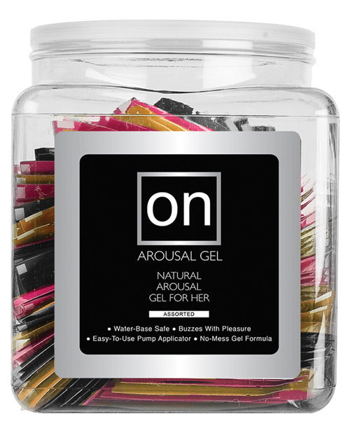 On On for Her Arousal Gel Single Use Packet Tub - Asst. Flavor