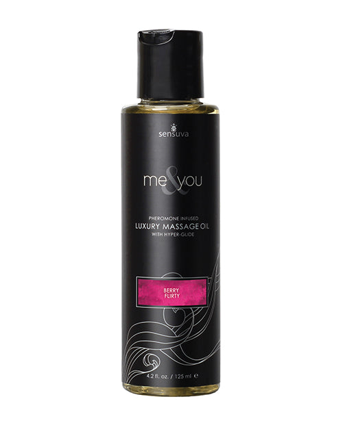 Sensuva Sensuva Me & You Massage Oil - 4.2 oz Berry Flirty