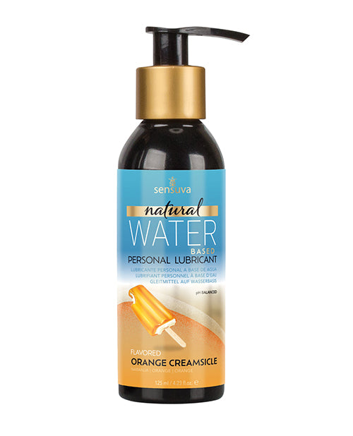 Sensuva Senuva Natural Water Based Personal Lubricant - 4 oz Orange Creamsicle