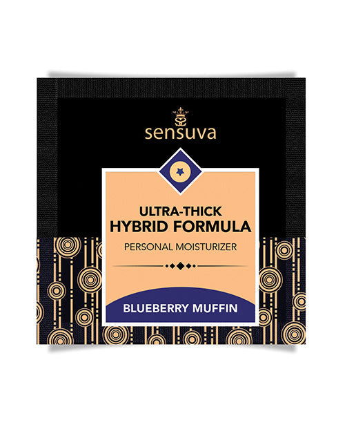 Sensuva Sensuva Ultra Thick Hybrid Personal Moisturizer Single Use Packet - 6 ml Blueberry Muffin