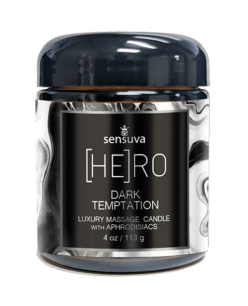 Sensuva Sensuva Hero Dark Temptation Luxury Candle - 4 oz Ocean & Forest