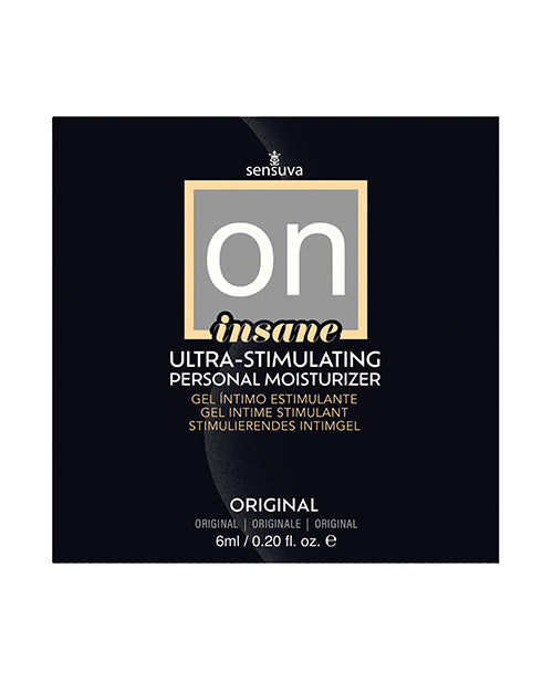 On ON Insane Ultra Original Stimulating Personal Moisturizer - 6 ml Single Use Packet
