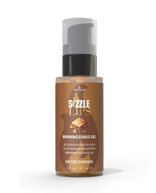Sensuva Sizzle Lips Warming Gel - 2 oz Salted Caramel