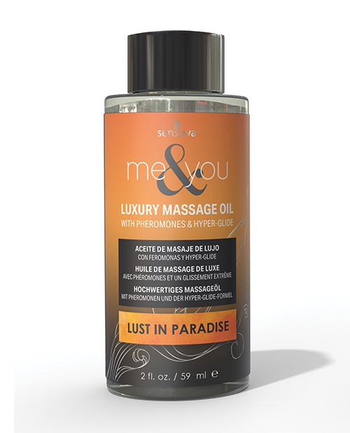 Sensuva Sensuva Me & You Massage Oil - 2 oz Lust in Paradise