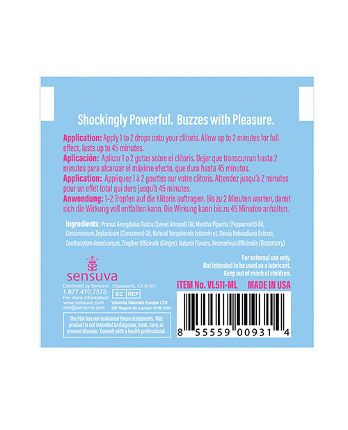 On ON Ice Arousal Oil - Single Use Ampoule Packet