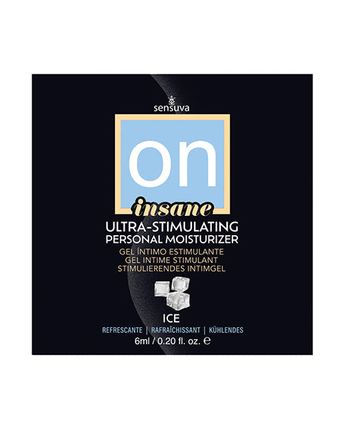 On ON Insane Ultra Ice Stimulating Personal Moisturizer - 6 ml Single Use Packet