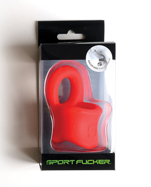 Sport Fucker Sport Fucker Silicone Baller Ring - Red