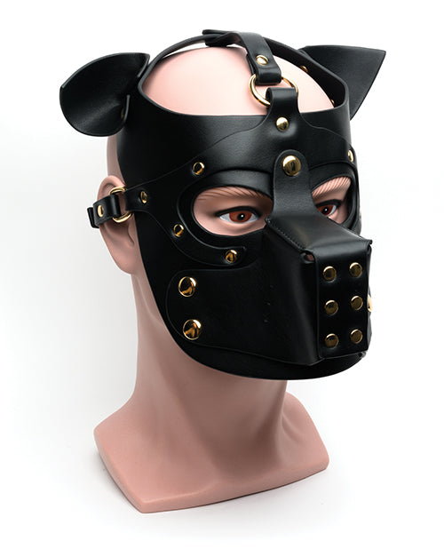 665 665 Bondage Pup Hood - O/S Black