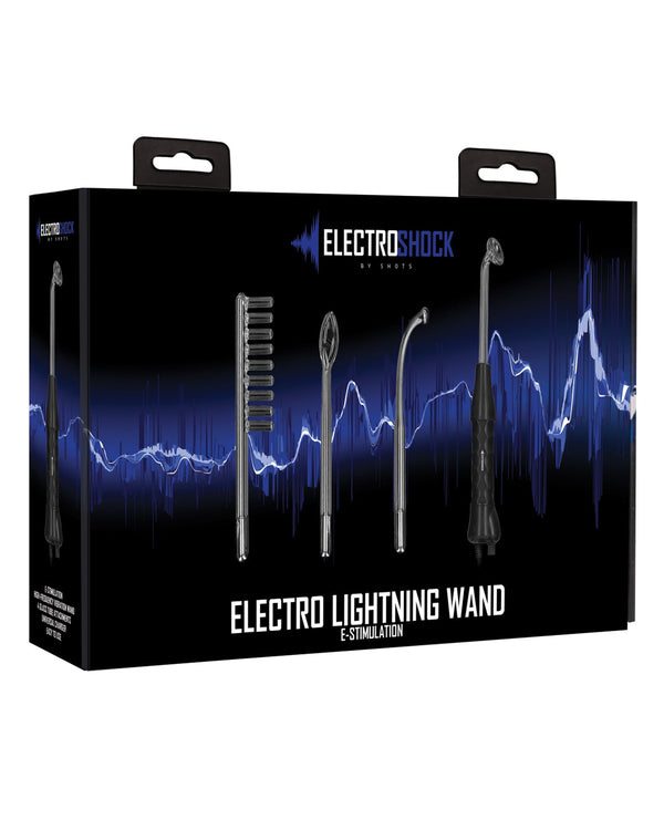 Electroshock Shots Electroshock Lightning Wand - Black