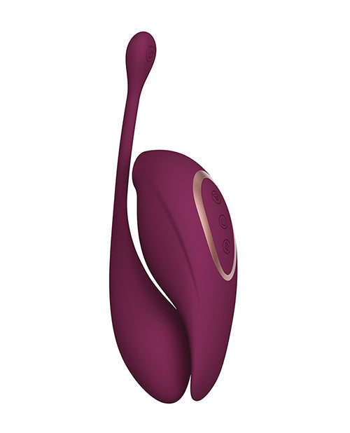 Twitch Shots Twitch 2 Vibrator w/Remote Control Vibrating Egg - Burgundy