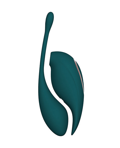 Twitch Shots Twitch 2 Vibrator w/Remote Control Vibrating Egg - Forest Green