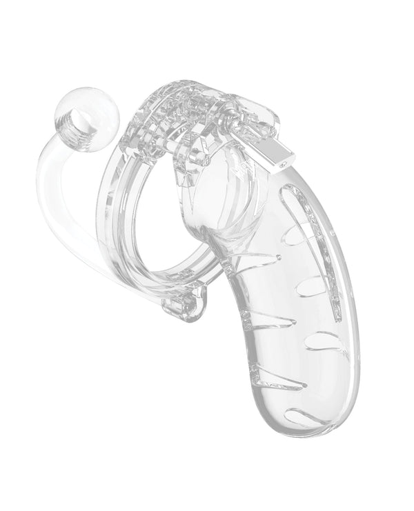 Man Cage Shots Man Cage 4.5" Cock Cage w/Plug 11 - Clear