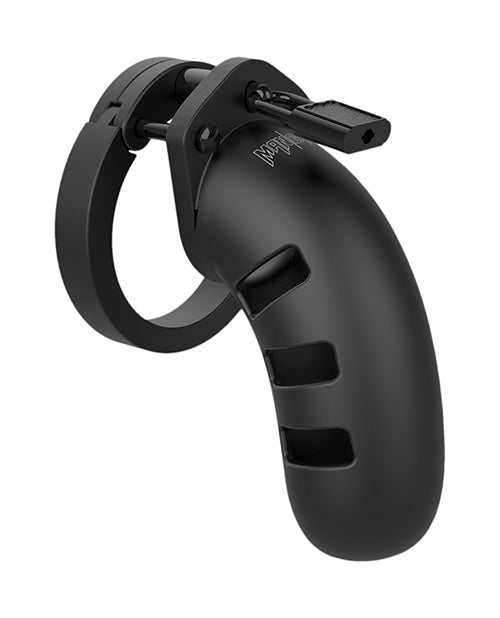 Man Cage Shots Man Cage Chastity 4.5" Cock Cage Model 21 - Black