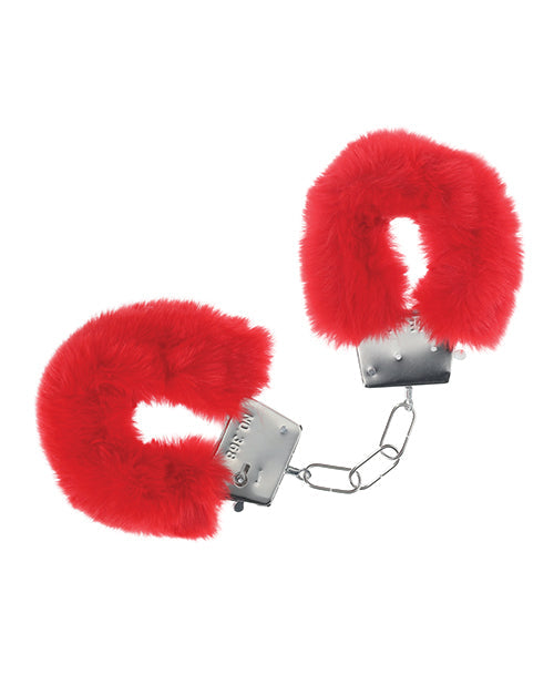 Ouch Shots Ouch! Classic Fluffy Handcuffs - Red