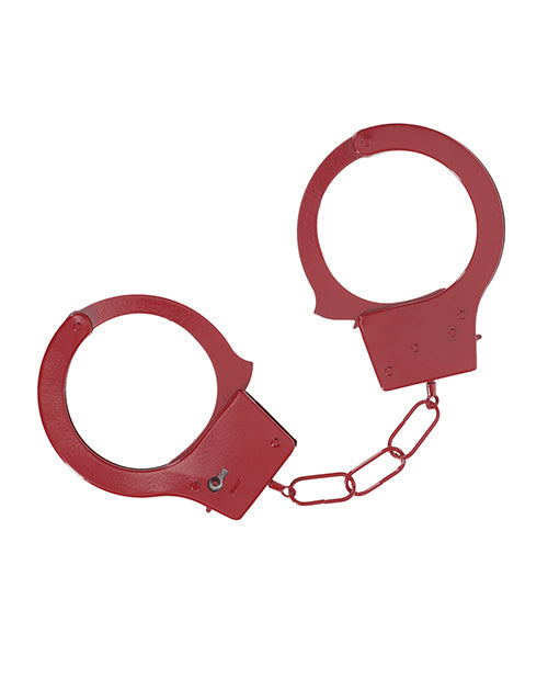 Ouch Shots Ouch! Classic Metal Handcuffs - Red
