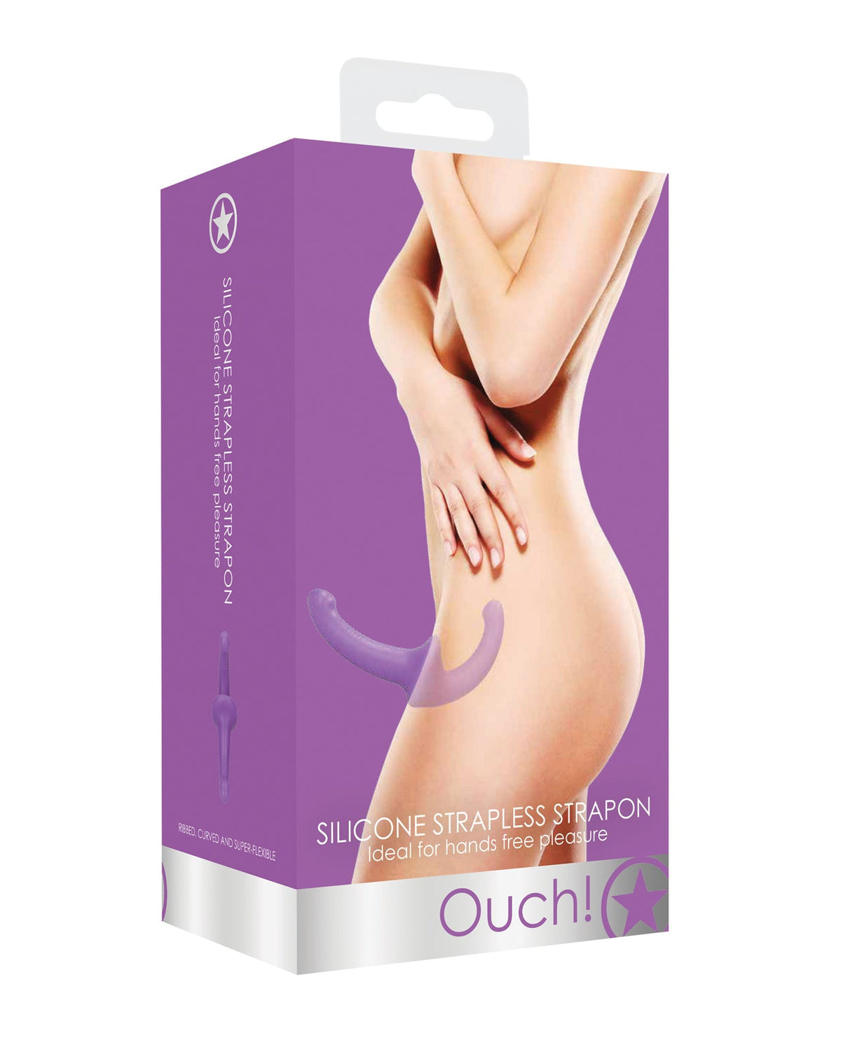 Ouch Shots Ouch Silicone Strapless Strap On - Purple