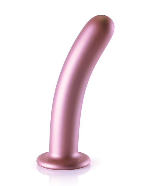 Ouch Shots Ouch 7" Smooth G-Spot Dildo - Rose Gold