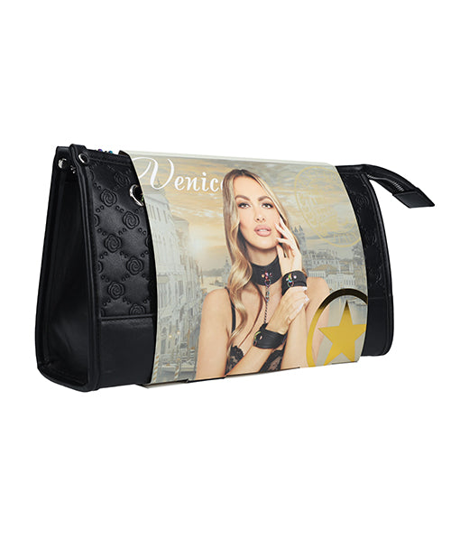 Ouch Shots Ouch! Venice Collection Bondage Kit w/Bag - Black/Iridescent