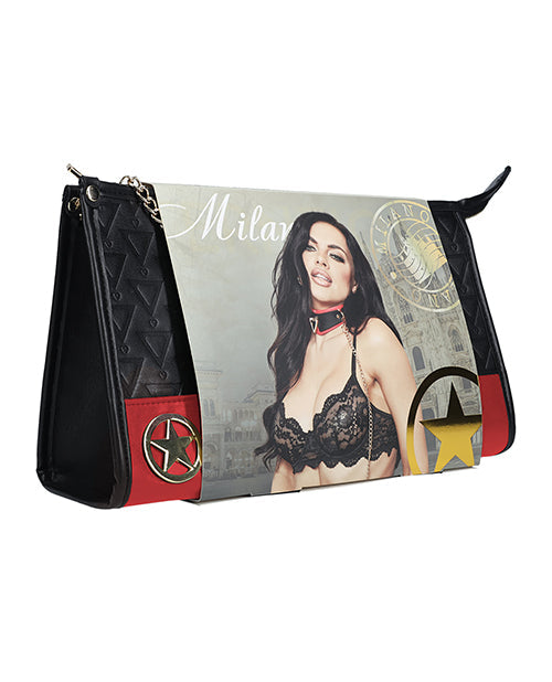 Ouch Shots Ouch! Milan Collection Bondage Kit w/Bag - Black/Red