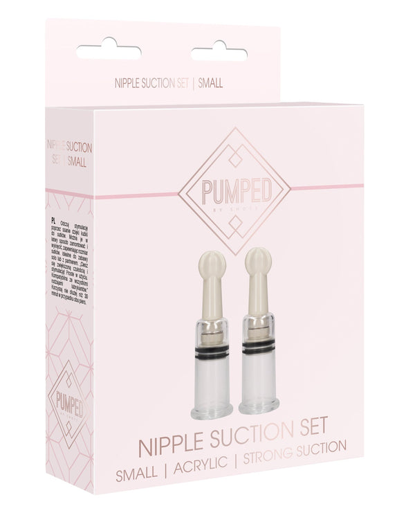 Pumped Shots Pumped Nipple Suction Set - Small Clear