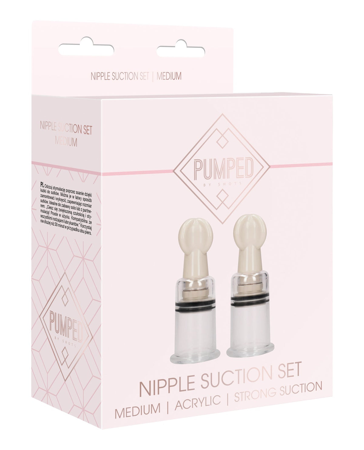 Pumped Shots Pumped Nipple Suction Set - Medium Clear