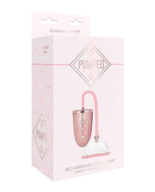 Pumped Shots Pumped Automatic Rechargeable Pussy Pump Set - Rose Gold