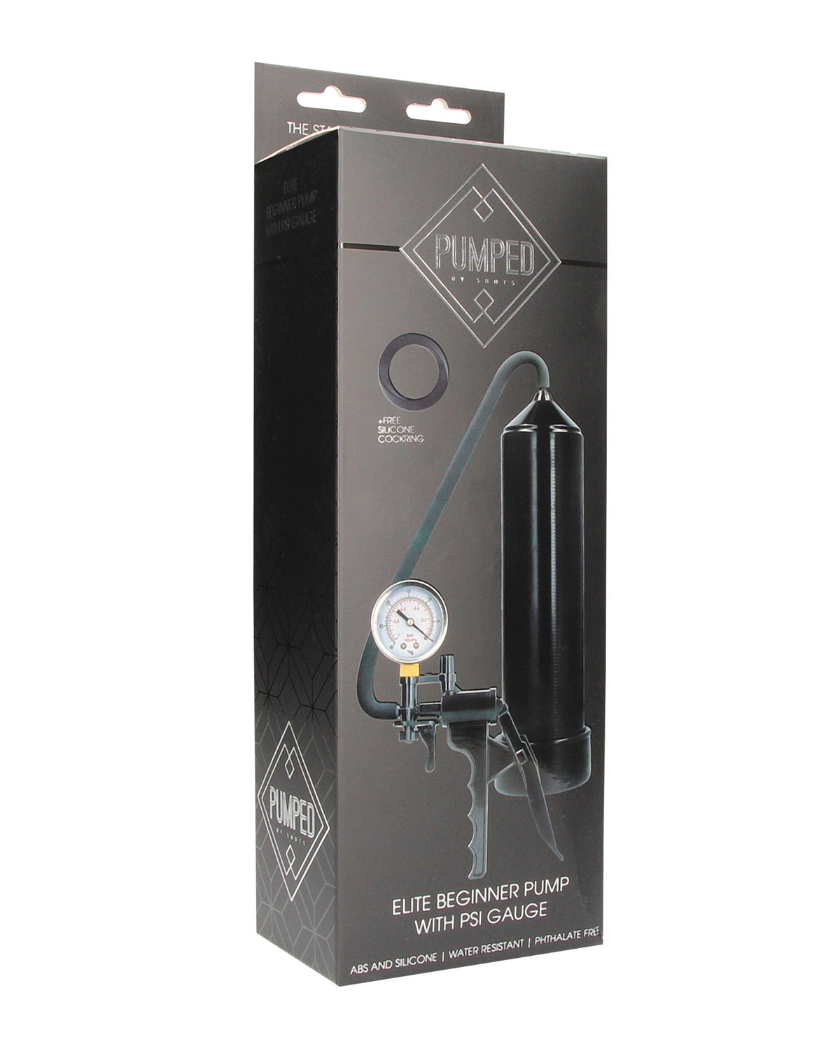 Pumped Shots Pumped Elite Beginner Pump w/PSI Gauge - Black