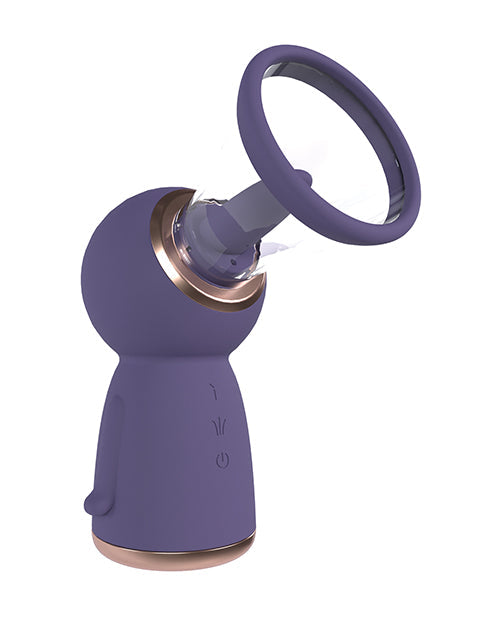 Shots Shots Pumped Exquisite Rechargeable Vulva & Breast Pump - Purple