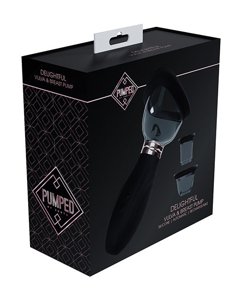 Shots Shots Pumped Delightful Clitoral, Nipple & Breast Pump - Black