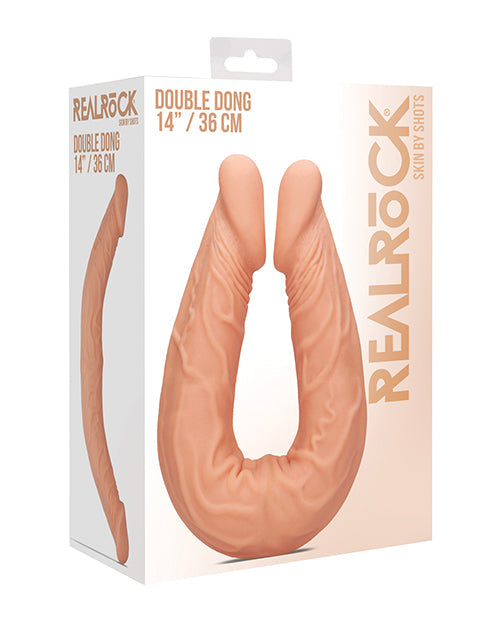RealRock Shots RealRock 14" Double Dong - Flesh