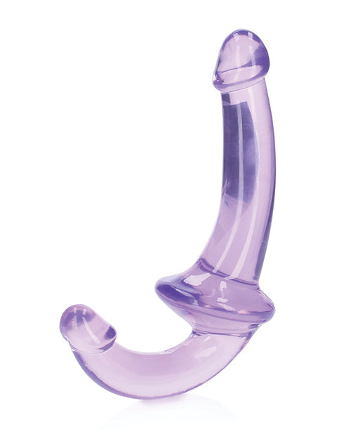 RealRock Shots RealRock Crystal Clear 6" Strapless Strap-On - Purple