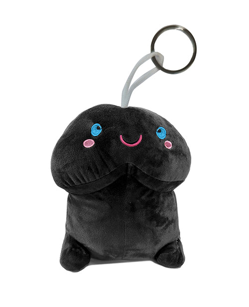 Shots Shots Short Penis Plushie - Black 4" / 10 cm