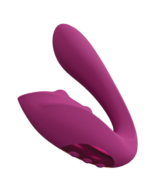 Vive Shots Yuki Dual Action G-Spot Vibrator w/Massaging Beads - Pink