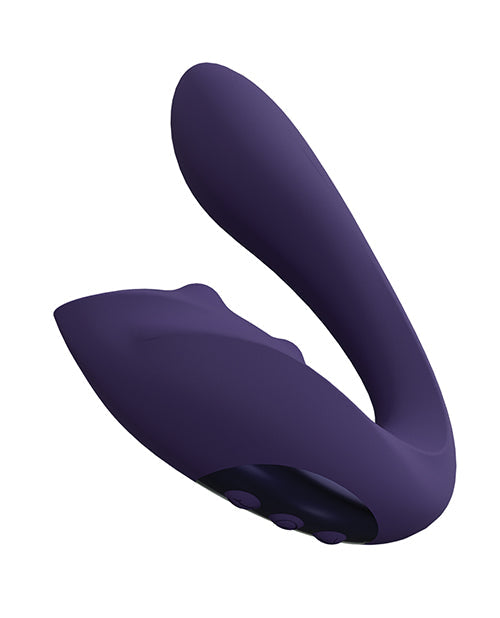Vive Shots Yuki Dual Action G-Spot Vibrator w/Massaging Beads - Purple