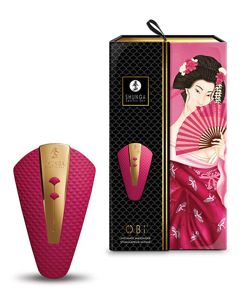 Shunga Shunga Obi Intimate Massager - Raspberry