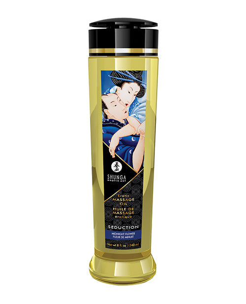 Shunga Shunga Massage Oil - 8 oz Midnight Flower